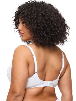 Sexy Lace Padded Plunge Bra - Pack of 2 - White/Nude