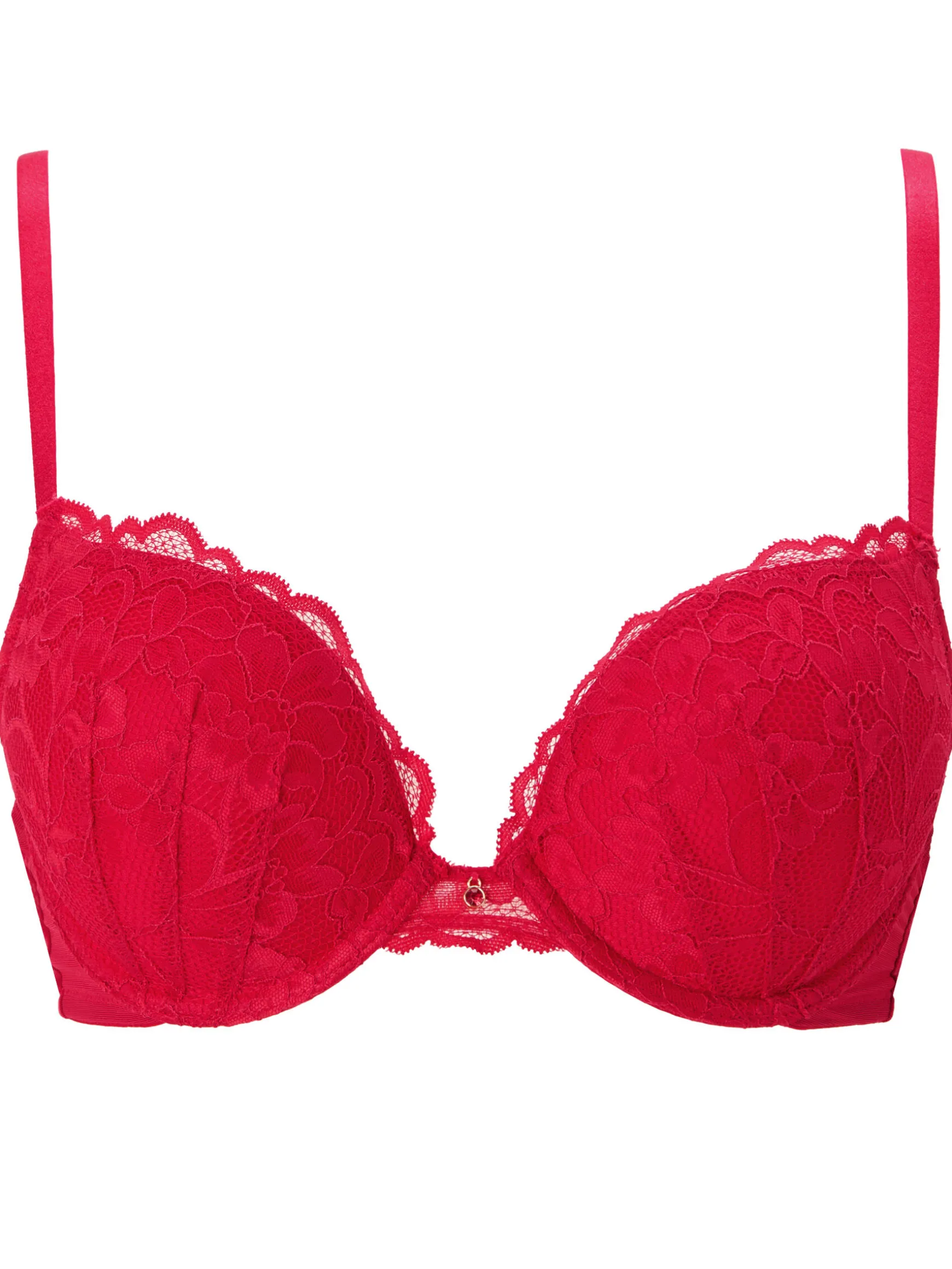 Sexy Lace Padded Plunge Bra - Pack of 2 - Multi