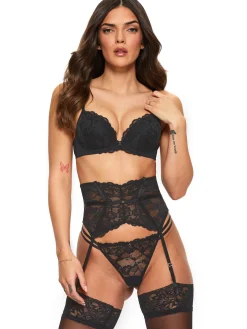 Sexy Lace Padded Plunge Bra - Pack of 2 - Multi