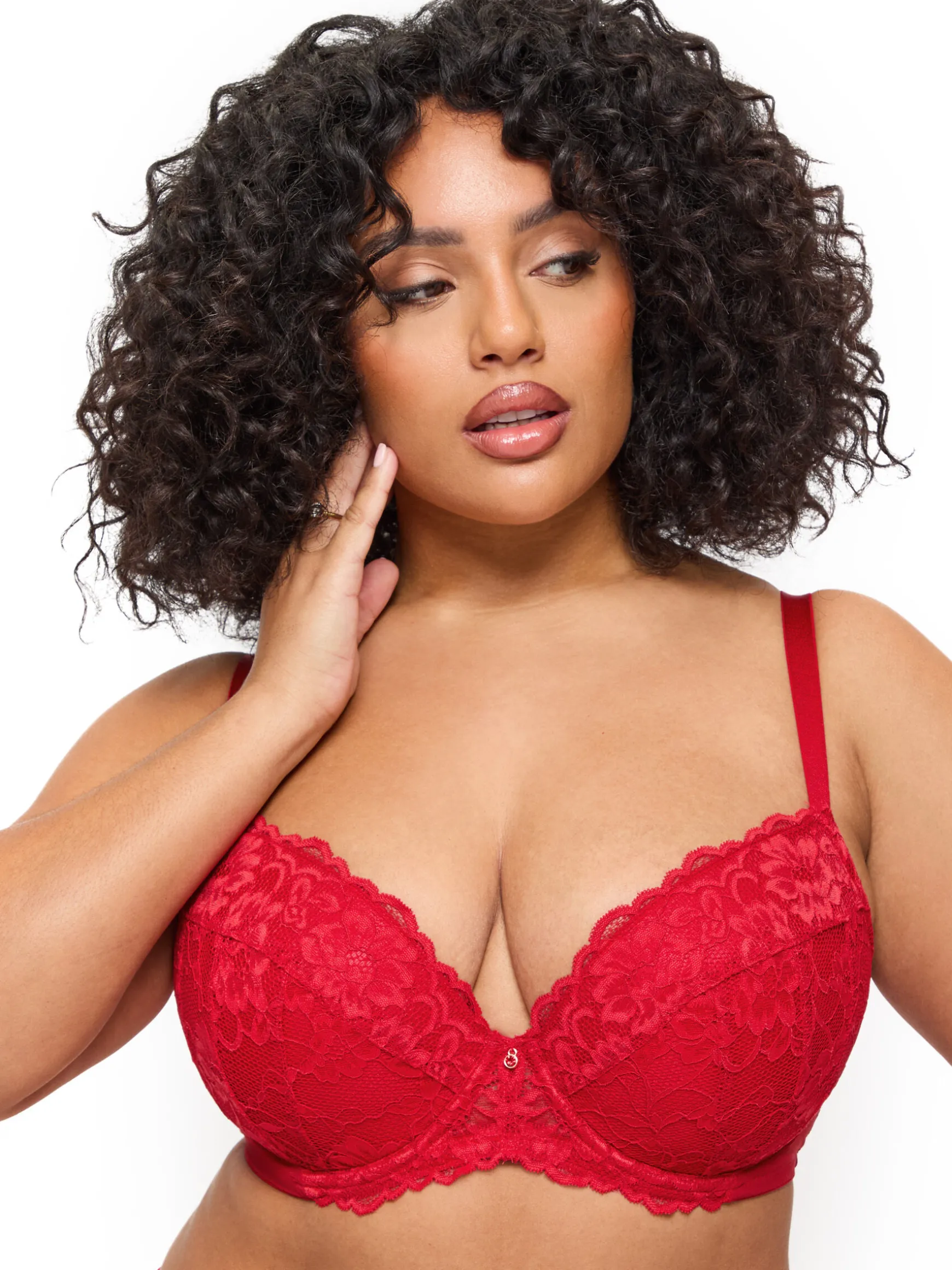 Sexy Lace Padded Plunge Bra - Pack of 2 - Multi