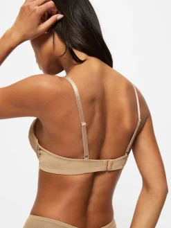Sexy Lace Smoothing Plunge Bra - Nude 01