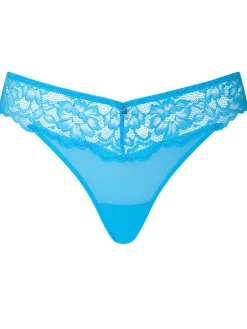 Sexy Lace Thong - Bright Blue