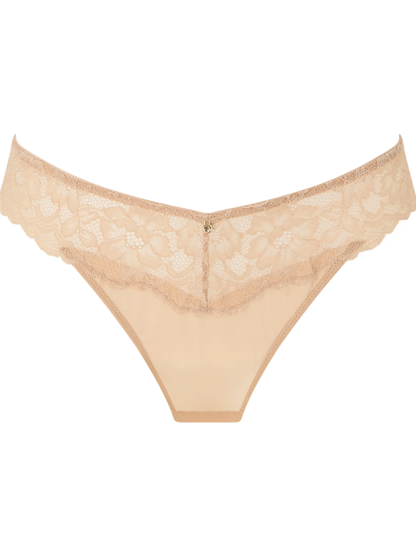 Sexy Lace Thong - Nude 01