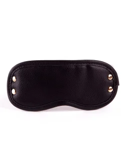Signature Faux Leather Blindfold Eyemask
