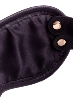 Signature Faux Leather Blindfold Eyemask
