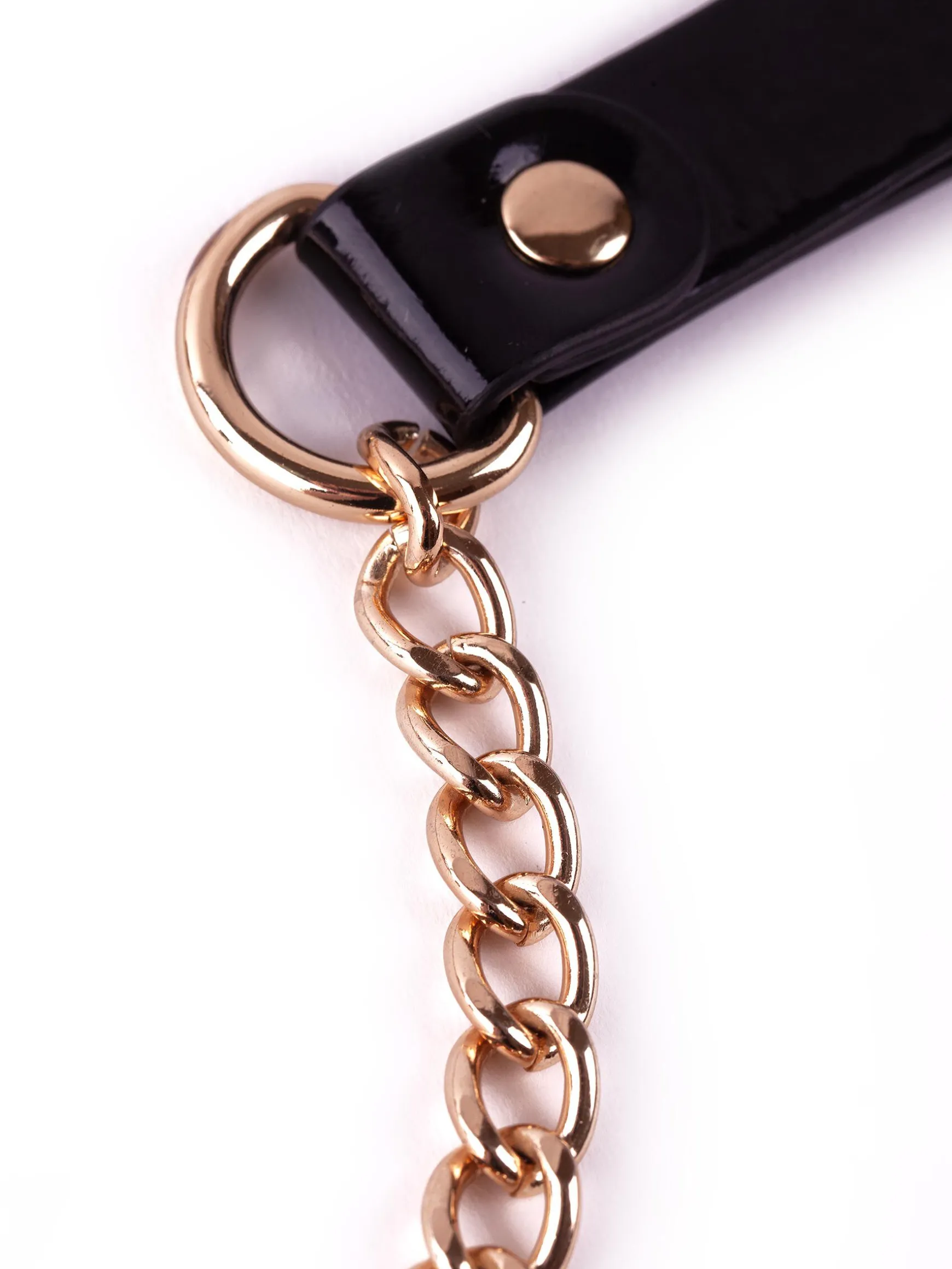 Signature Faux Leather Strappy Collar & Lead