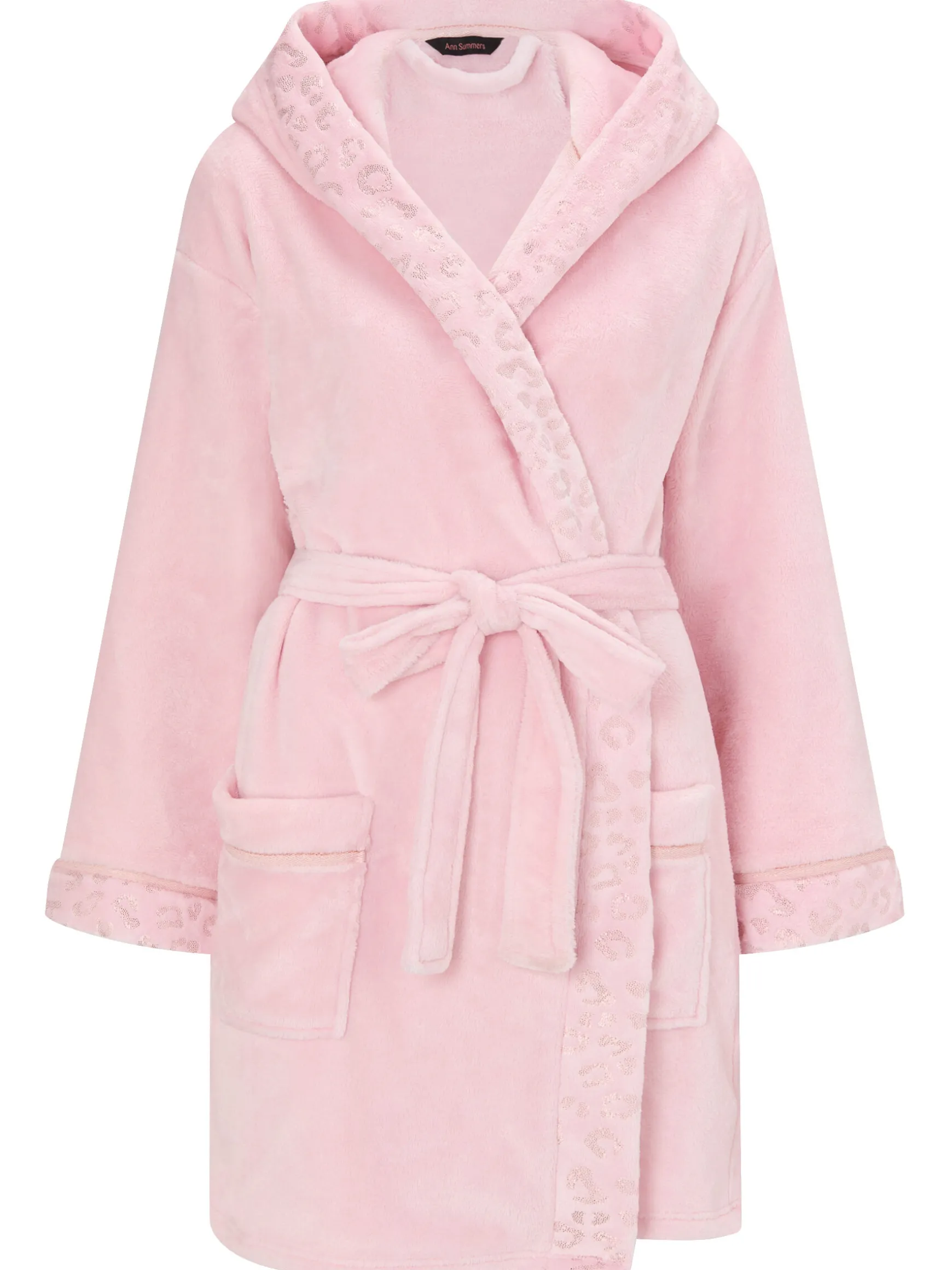 Signature Sparkle Fluffy Robe - Pale Pink