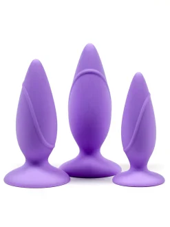 Silicone Butt Plug 3 Piece Anal Training Kit