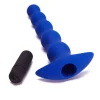Silicone Vibrating Graduated Anal Beads with Removable Bullet