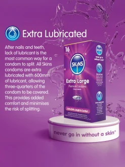Skins Condoms Extra Large 16 Pack