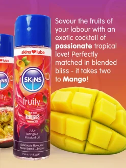 Skins Passion Fruit and Mango Flavoured Lube - 130ml