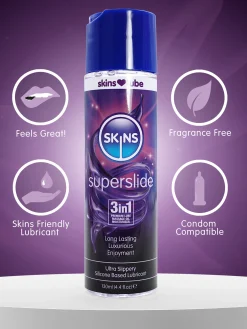 Skins Superslide Silicone-Based Lubricant - 130ml