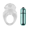 Sleek Vibrating Couples Cock Ring with Removable Bullet