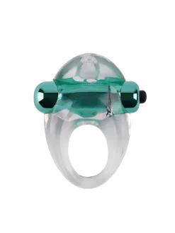 Sleek Vibrating Couples Cock Ring with Removable Bullet