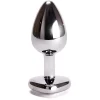 Small Jewelled Heart Metal Butt Plug