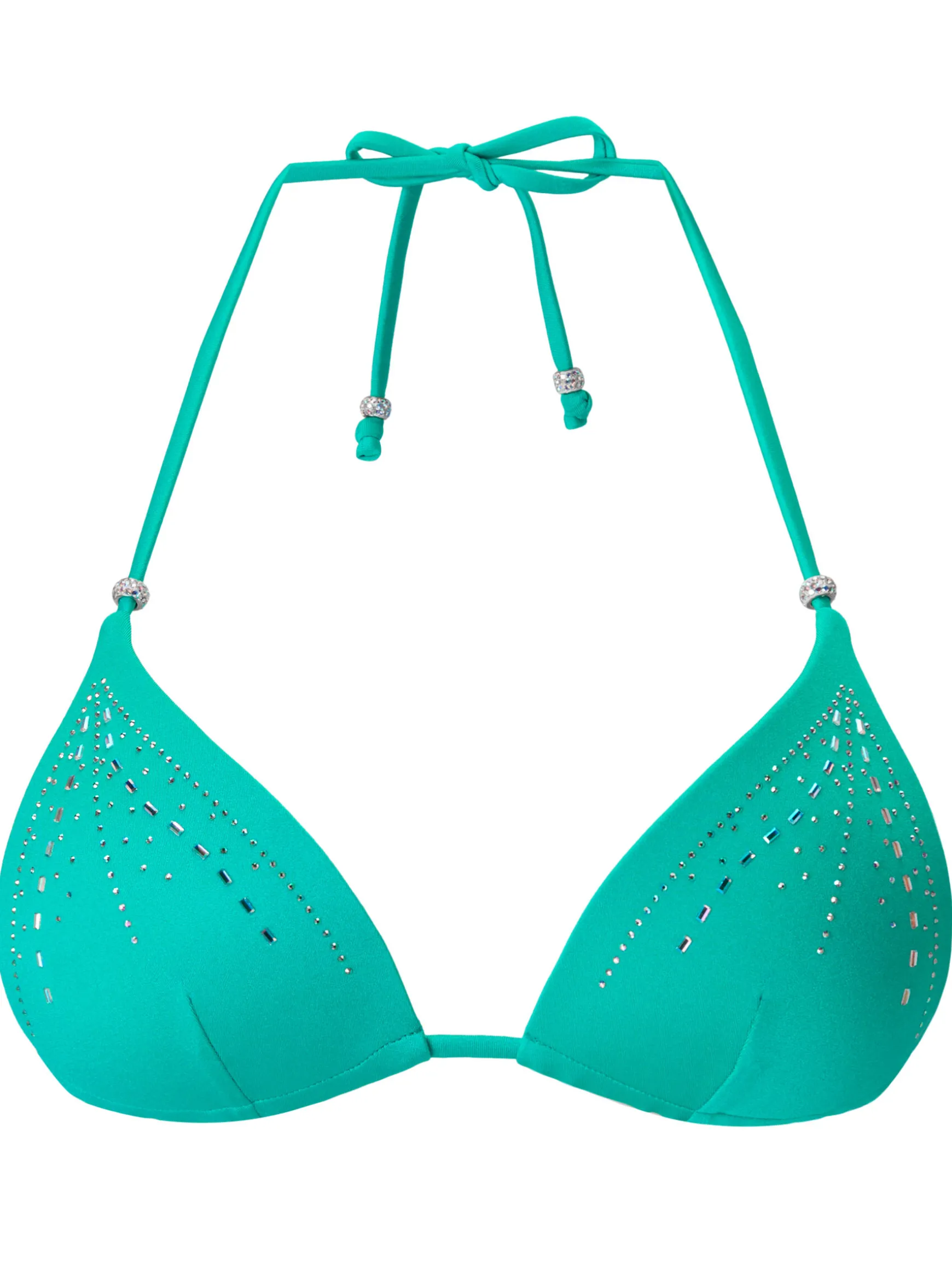Summer Siren Padded Triangle Bikini Top - Teal
