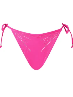 Summer Siren Tie Side Bikini Brazilian - Bright Pink