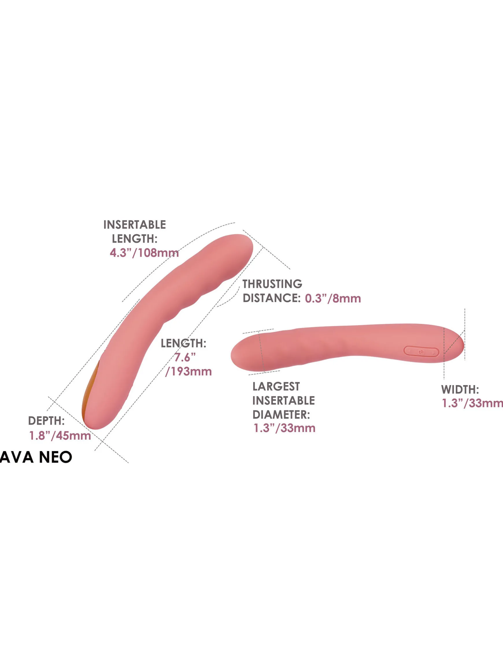 Svakom Ava Neo Interactive Thrusting Vibrator