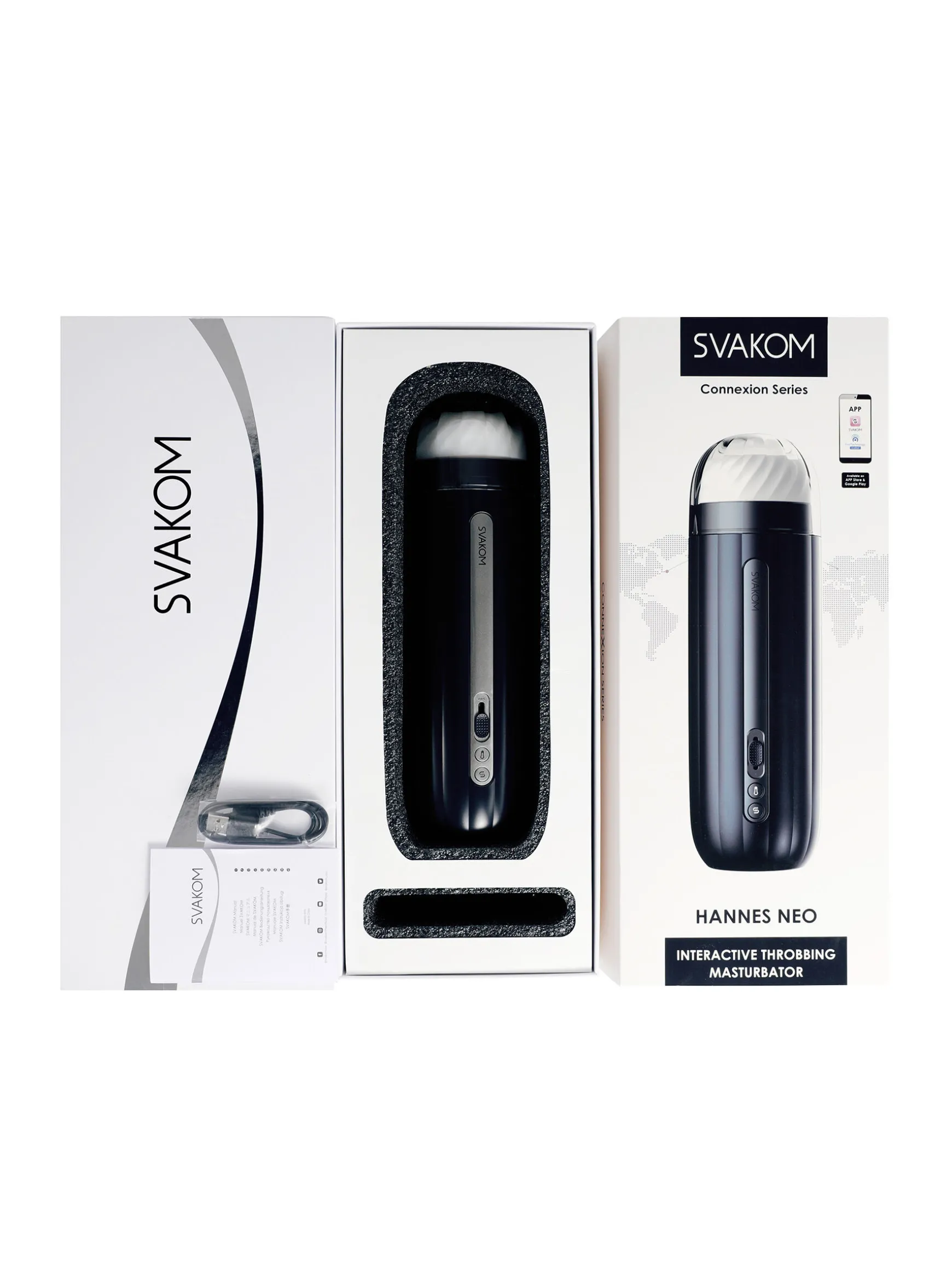 Svakom Hannes Neo Interactive Throbbing Masturbator