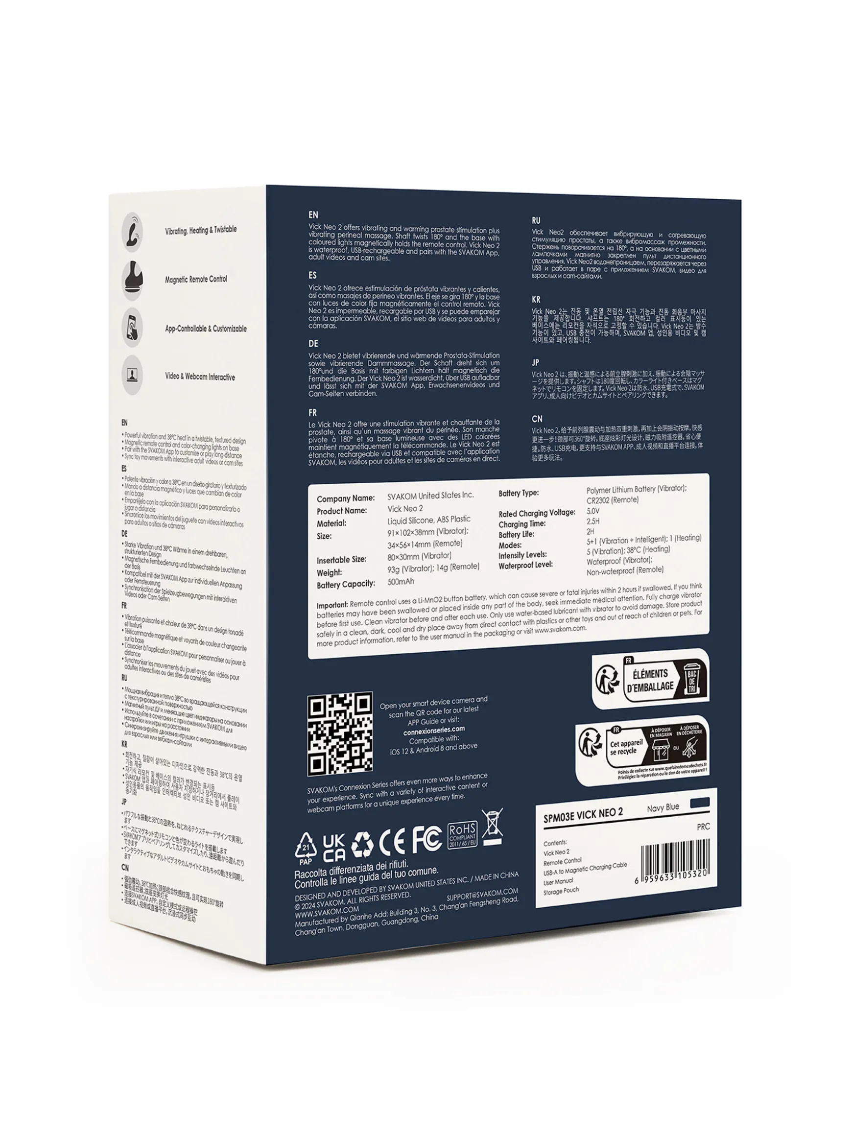 Svakom Vick Neo 2 Interactive Heating Prostate Vibrator