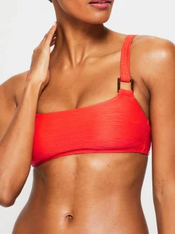 Swim Crinkle Bikini Top - Bright Orange