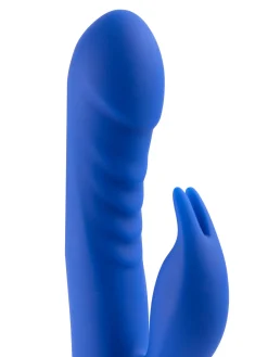 Swivelling Rippled Silicone Rabbit G-Spot Vibrator
