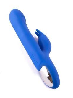 Swivelling Rippled Silicone Rabbit G-Spot Vibrator