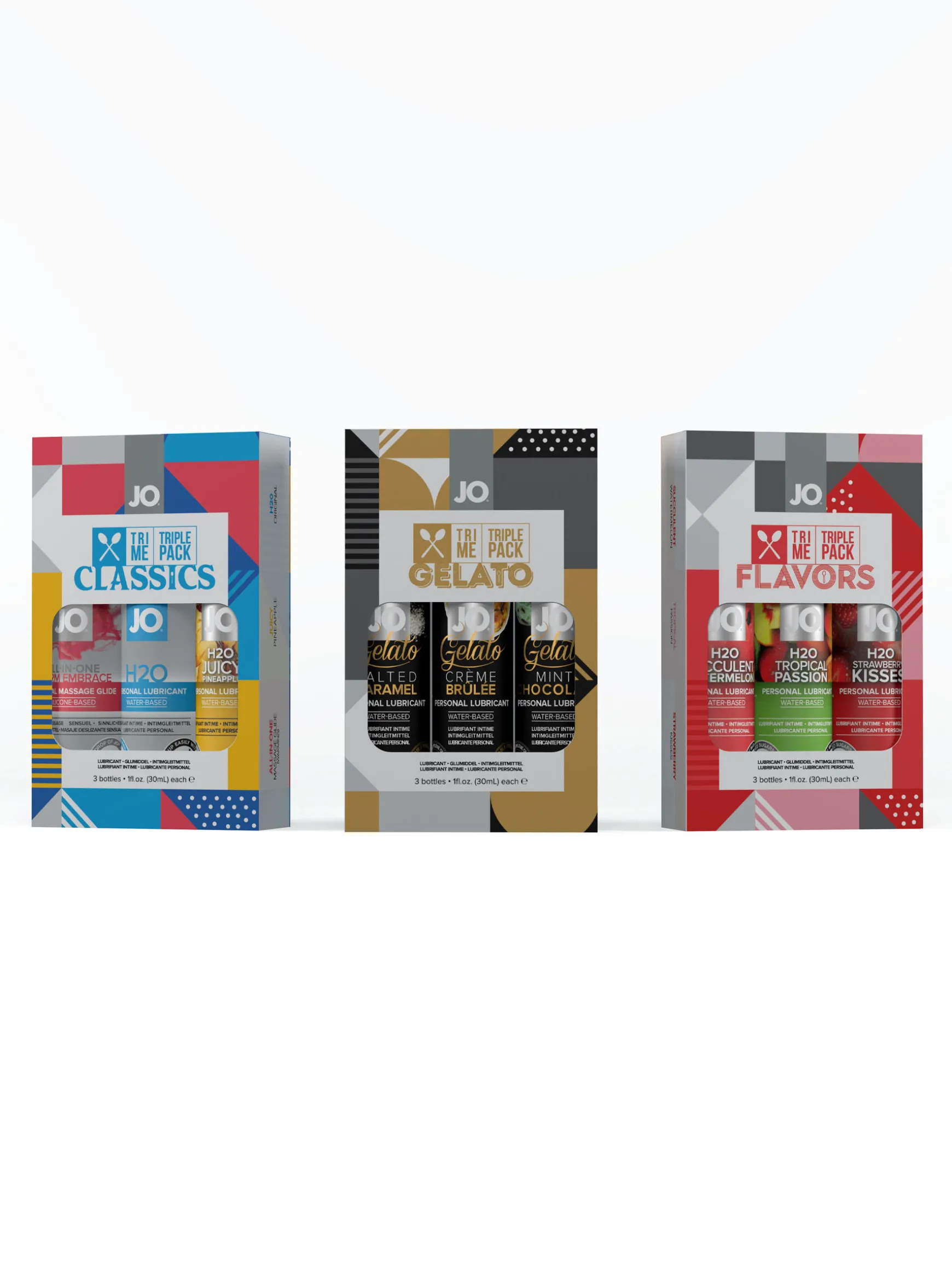System Jo Gelato Flavoured Lubricant Triple Pack 3 x 30ml Set