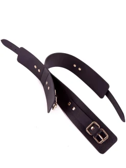 Thigh To Wrist PU Cuffs Bondage Restraint