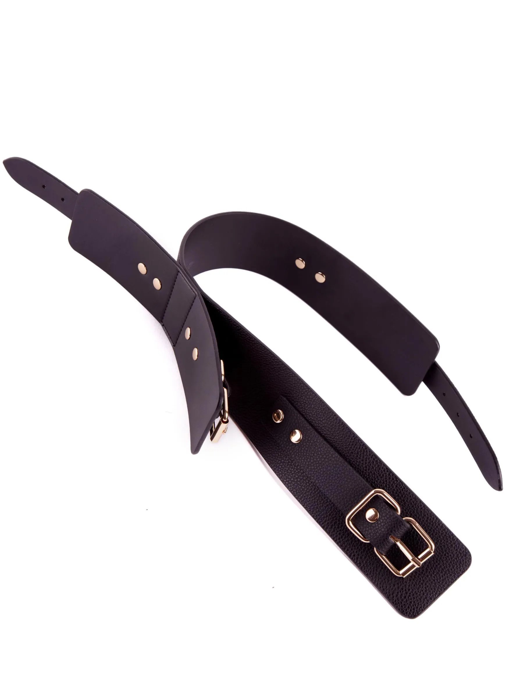 Thigh To Wrist PU Cuffs Bondage Restraint