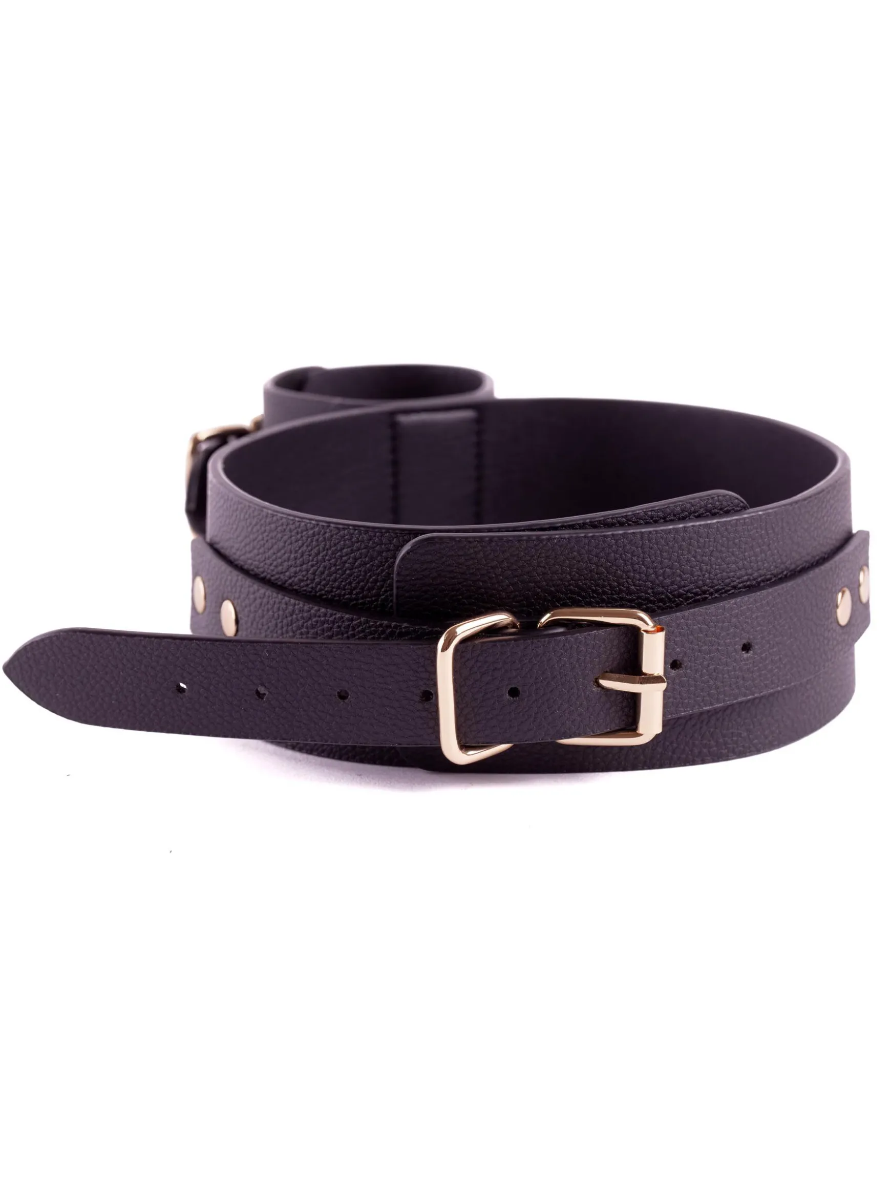 Thigh To Wrist PU Cuffs Bondage Restraint