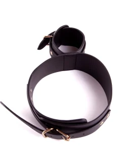 Thigh To Wrist PU Cuffs Bondage Restraint
