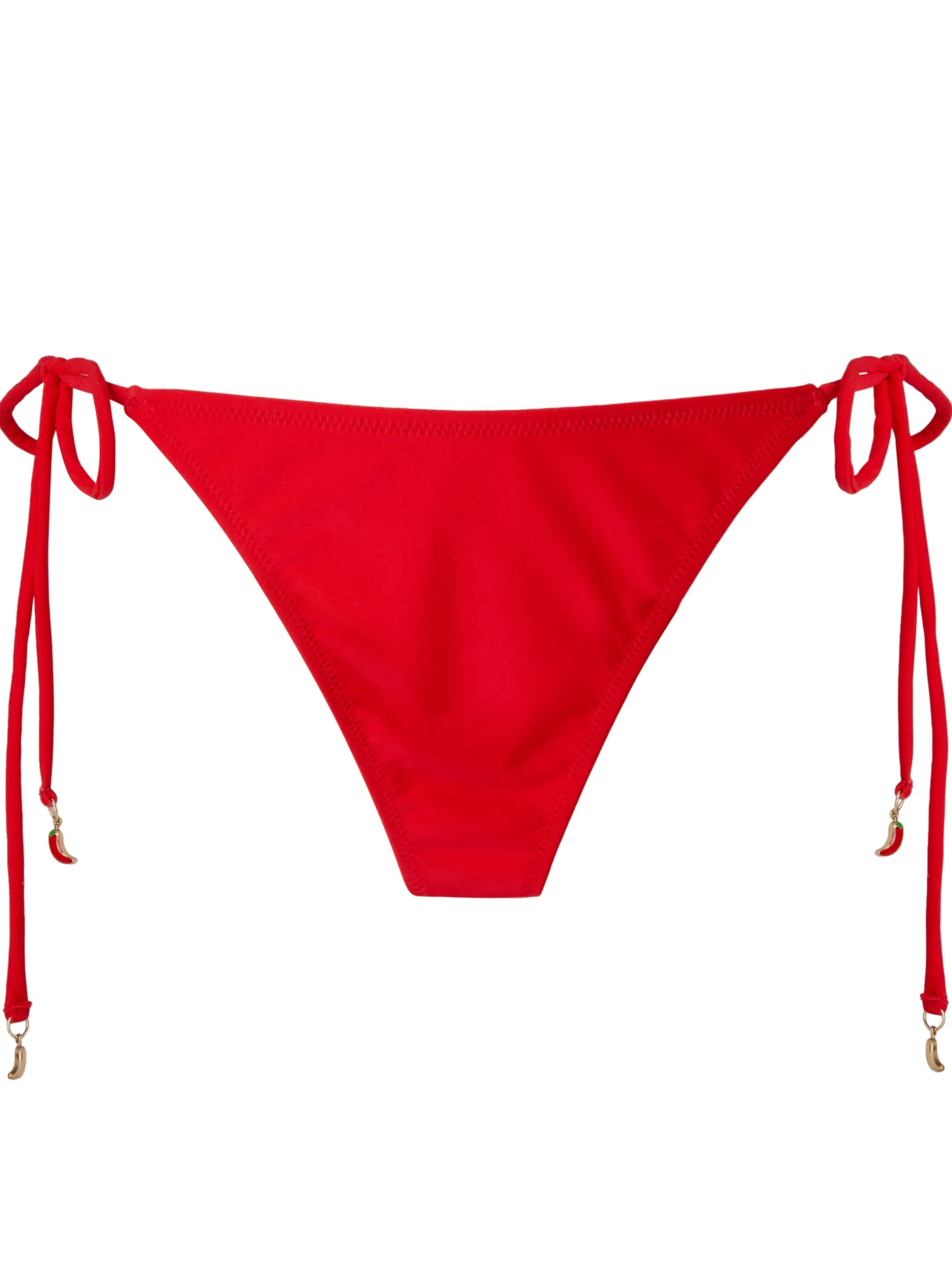 Tie Side Chilli Bikini Bottom - Red
