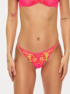 Tropical Oasis G-String - Bright Pink