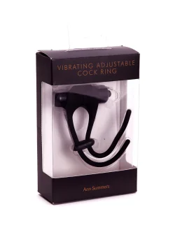 Vibrating Adjustable Silicone Cock Ring with Removable Bullet