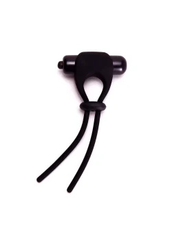 Vibrating Adjustable Silicone Cock Ring with Removable Bullet
