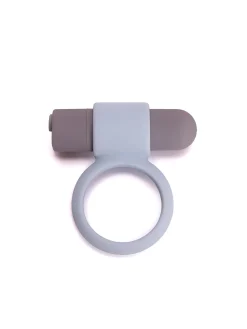 Vibrating Silicone Cock Ring with Removable Bullet