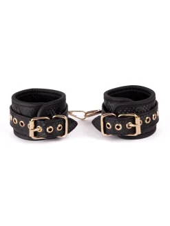 Viper Faux Snake Leather Handcuffs