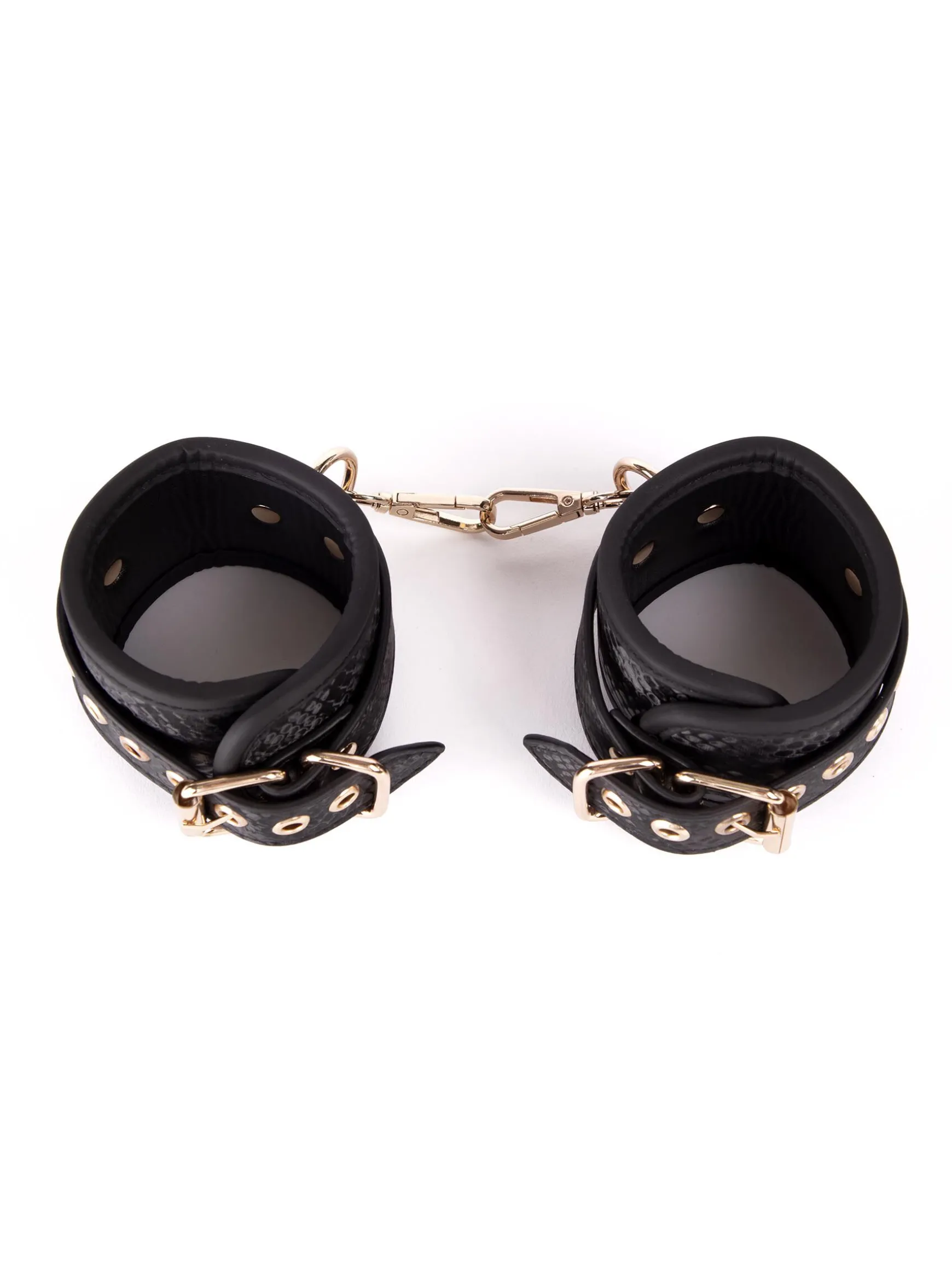 Viper Faux Snake Leather Handcuffs
