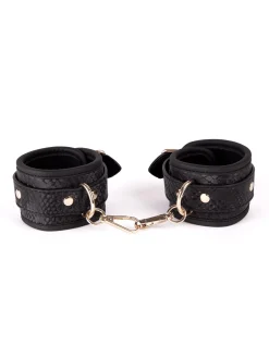 Viper Faux Snake Leather Handcuffs