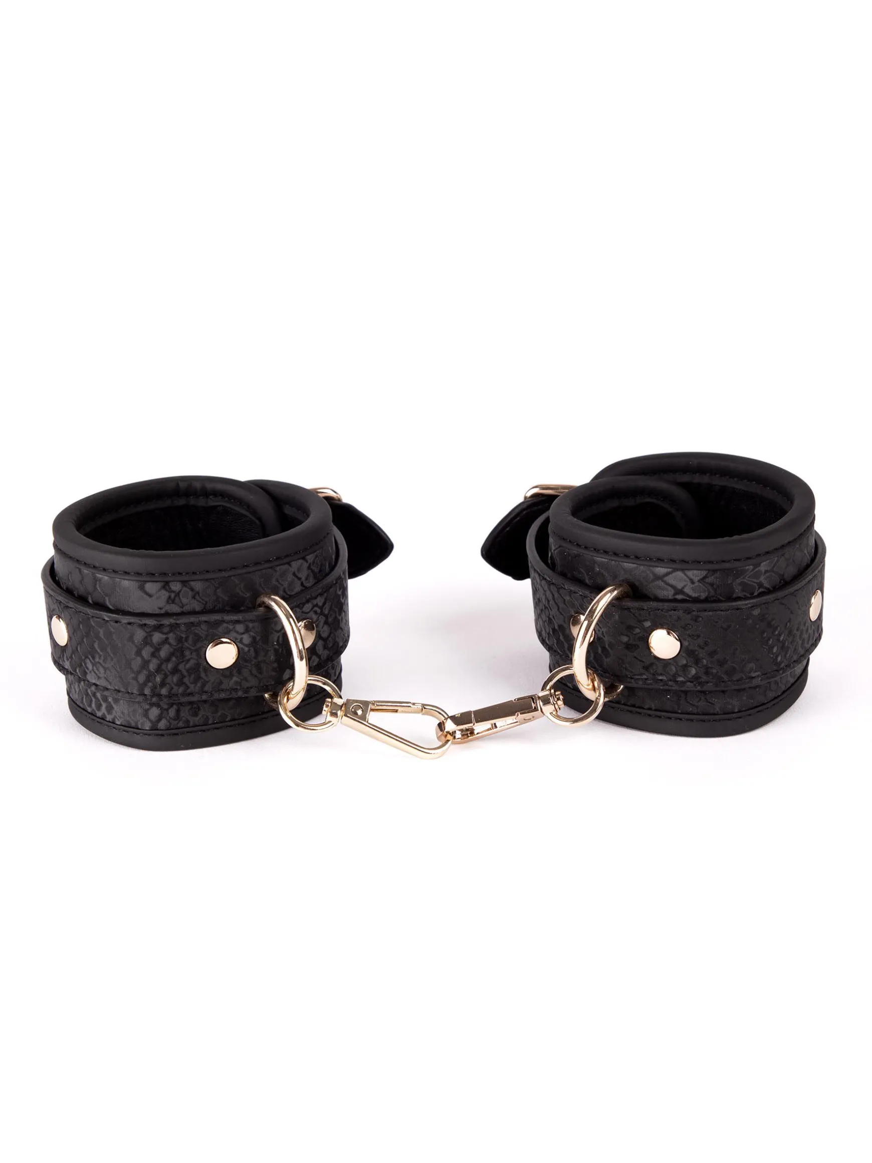 Viper Faux Snake Leather Handcuffs