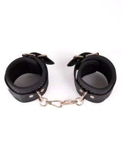 Viper Faux Snake Leather Handcuffs