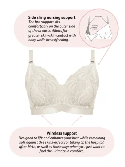 Warrior Soft Cup Nursing Bra - White