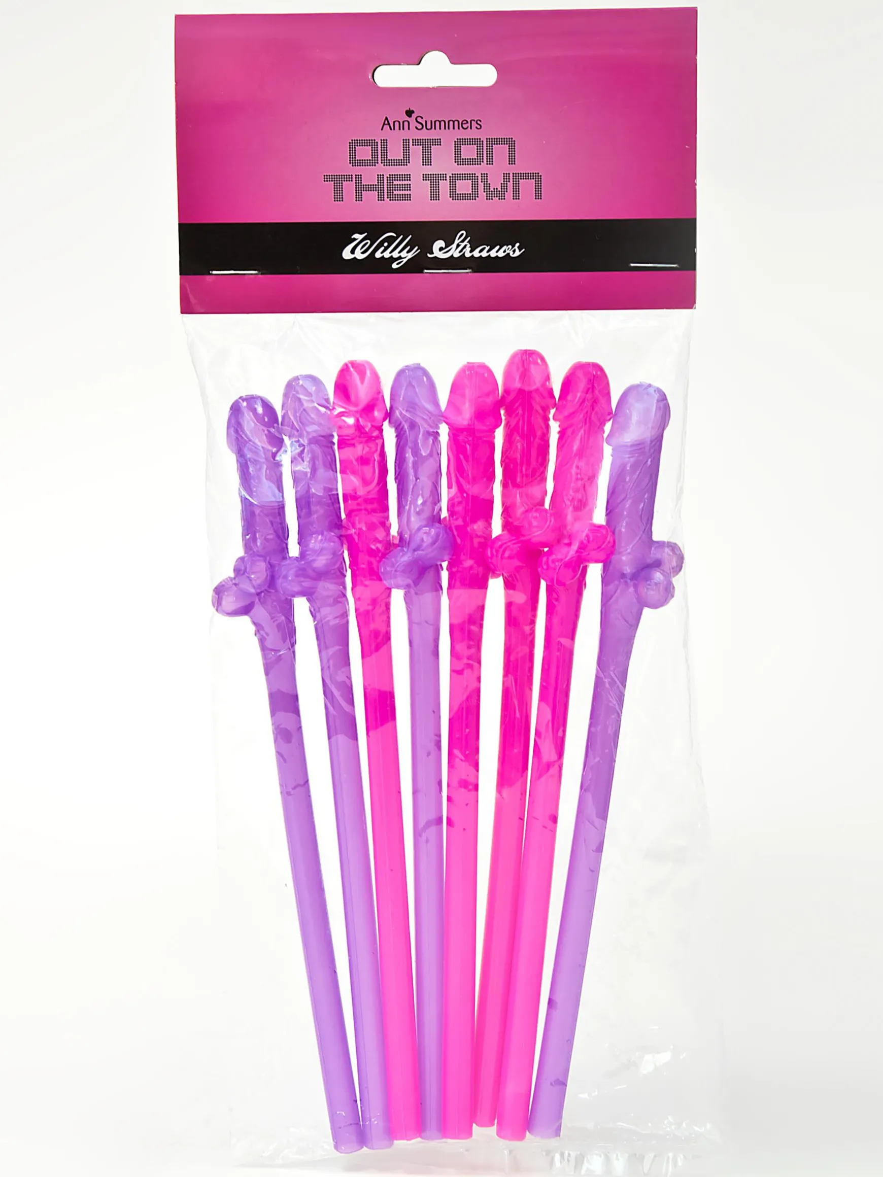 Willy Drinking Straws Novelty Gift - Pack of 8
