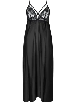 Zelia Maxi Chemise - Black