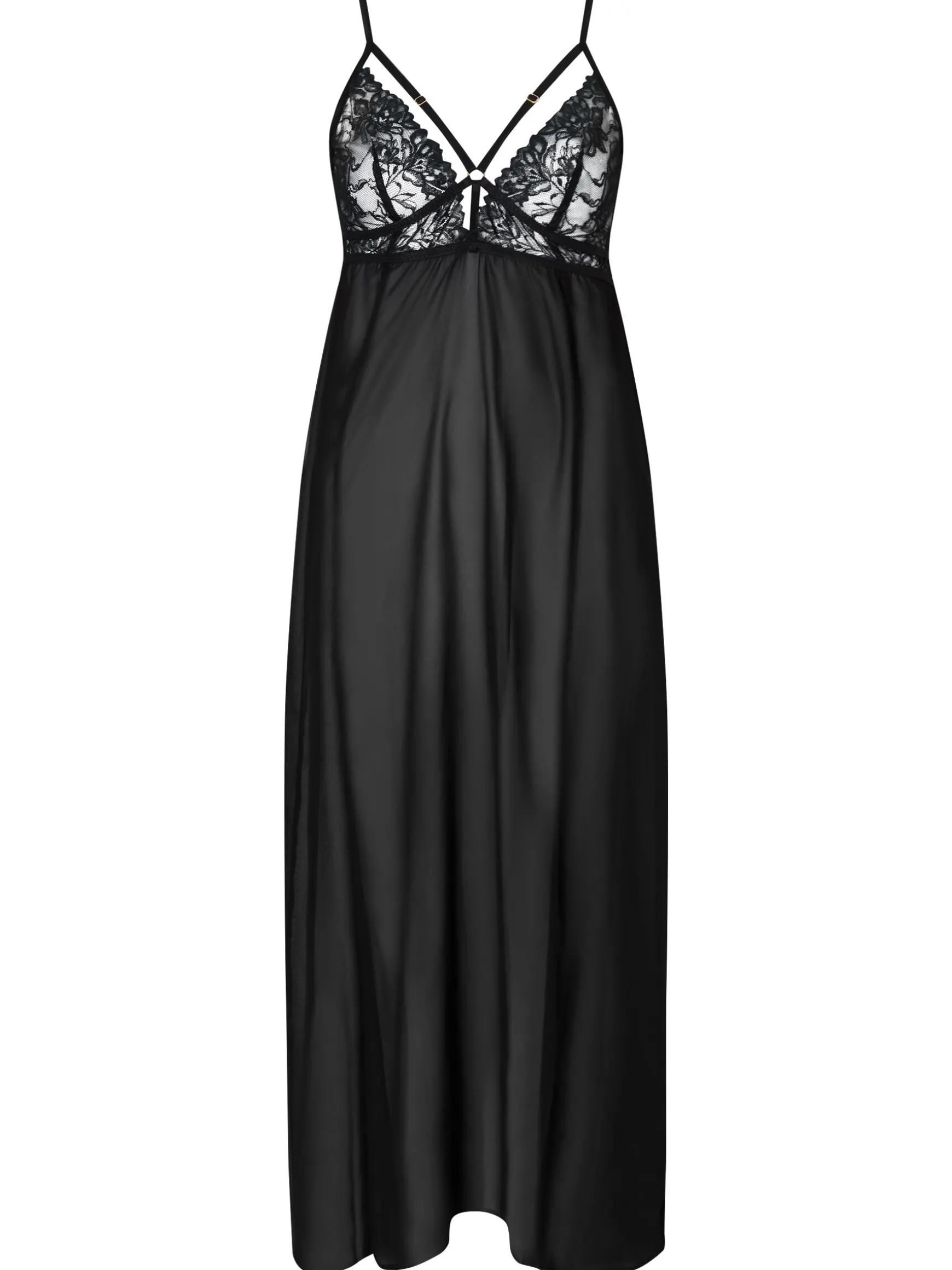Zelia Maxi Chemise - Black