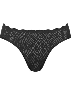 Zero Feel Bliss High Leg Brief - Black